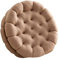 PW TOOLS Sandwich Keks Plüsch Kissen, 35 cm Rundes Stuhlkissen, Niedliche Dekokissen, Weiches Sitzkissen, Rundes Bodenkissen, Sitzkissen für Wohnzimmer, Schlafzimmer, Couch