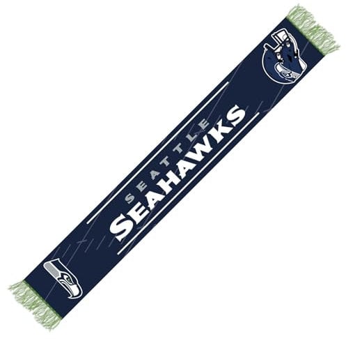 Seattle Seahawks NFL Schal Fanschal Scarf ** Team HD Knitted Jaquard Scarf ** in 145 x 20 cm