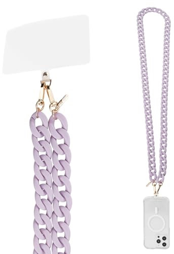 Case-Mate Crossbody Handykette Universal zum Umhängen / Schlüsselband [kompatibel mit jedem Handy & smartphone] für Apple iPhone 14 Pro Max/ 13 Pro Max/ 12 Pro Max/ S23 Ultra/ Pixel 7 – Lavender Chain