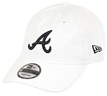 New Era Atlanta Braves MLB Team White 9Twenty Unstructured Strapback Cap - One-Size