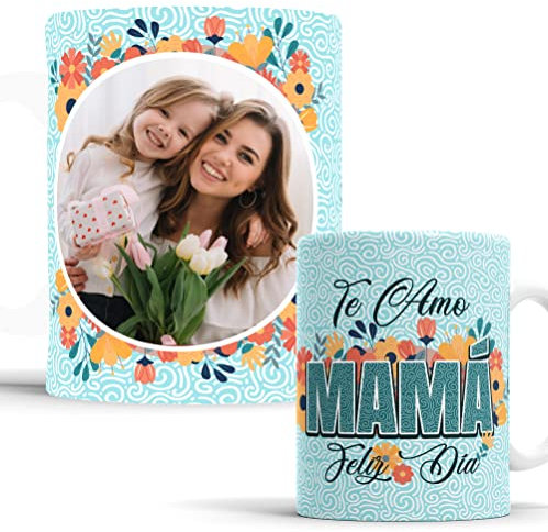 TEMOLAH GIFTS T Taza para Mamá - Taza dia de la madre - Regalo para Mamá - Taza personalizada para Mama - Regalo para el día de la Madre - Taza de cerámica de 350 ML