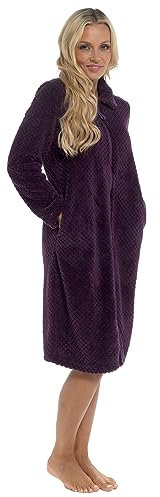 Undercover Waffle Fleece Zip Gown LN1038 Purple 12-14