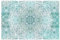Bilderwelten Fototapete Aquarell Mandala Ornament Muster türkis 225x336 cm Vlies-Tapete XXL Smart Wandtapete Wanddekoration Wohnzimmer Schlafzimmer