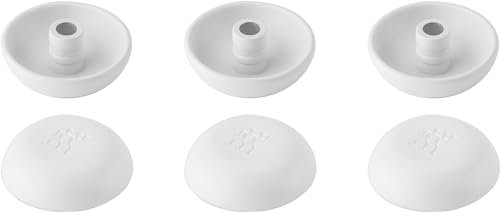 ZWILLING FRESH & SAVE CUBE Juego de difusores, Accesorio de 6 piezas para la función de vacío, Sin BPA, Apto para lavavajillas, Blanco