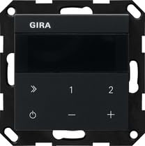 GIRA 2320005 Unterputz-Radio IP, Internetfähig, Schwarz Matt