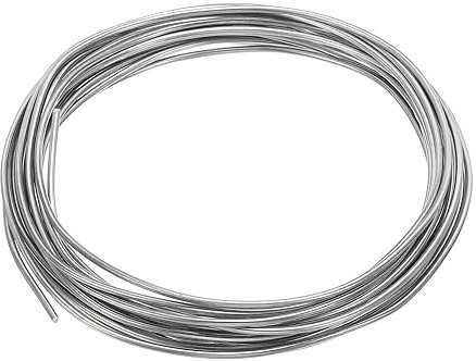 PATIKIL 99.99% Alta Purezza Zinco Cavo, 17 Calibro Puro Zinco Filo 1.5mm Morbido Bordatura Cavo Laboratorio Scientifico Esperimento Zinco Filo Strumento (16.4Ft/Rotolo)