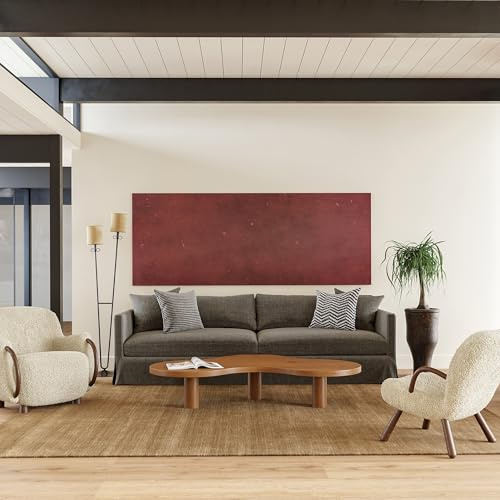 Rugs USA Arrel Teppich aus gesprenkelter Wollmischung, 60 x 200 cm, moderner Weizen-Teppich für Wohnzimmer, Schlafzimmer, Esszimmer, Eingangsbereich, Flur