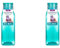 Sistema Bouteille d'eau carrée, 475 ml, Bouteille d'eau sans BPA, Bouchon étanche, Bords antidérapants, Coloris assortis (Lot de 2)