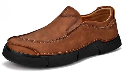 AEHO Gesundheitsschuhe Herren Orthoback Schuhe Extra Breite Schuhe Sneaker Herren Leder Schuhe FüR Breite FüßE Slip-on-Schuhe Slipper Alle Wetterbedingungen,A02,45/275mm