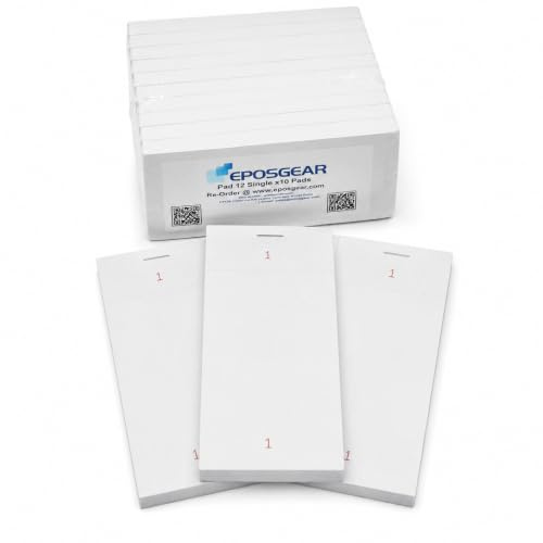 EPOSGEAR Single Copy Restaurant Cafe Takeaway Pub Food Waiter Waitress Numbered Order Pads - 63mm x 127mm (20)