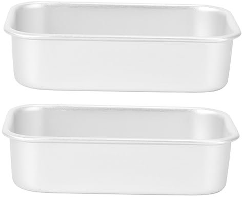 MAGICLULU 2pcs Cake Mold Toast Box Shaped Tray for Cheesecake Baking in Kitchen Practical Baking Tools for Cake Bar Molds Minimalism Style Toast Pans for Making Equipment