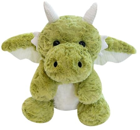 Generic Oreiller Dragon Volant de Dessin Animé Doux, Jouet En Peluche Animal En Peluche pour Fête, Salon, Vacances, Vert