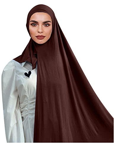 LIANGTUOHAI Kopftuch Für Damen, Muslimische Kleider Damen Hijab, Frauen Muslimisches Kopftücher Für Damen Türkische Premium Qualität Modern Kopftücher Muslim Kleid Türkisch Premium Gebetskopftuch