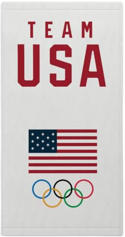 Franco Collectibles Team USA Paris Olympics Badetuch, superweich, Baumwolle, 152,4 x 76,2 cm, offizielles Lizenzprodukt