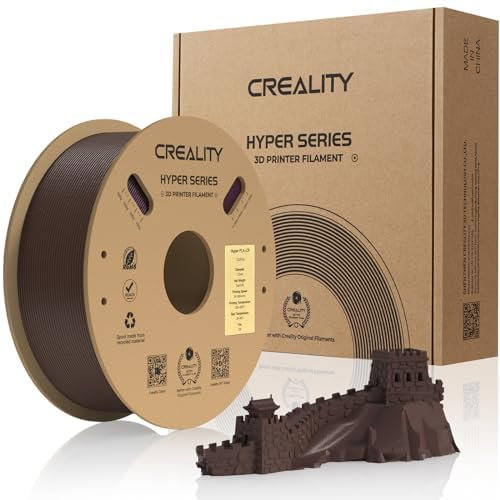 Creality Official Carbon Fibre Hyper PLA Filament, 3D Drucker Filament für Hochgeschwindigkeitsdruck, glatt, Maßgenauigkeit +/-0.03mm, 2.2lbs/Spool