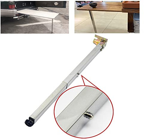 DUDUQZC Möbelbeine, 1 Stück verstellbare Edelstahl-Möbelbeine, Teleskop-Klappbar-Schreibtischbeine, DIY-Möbel-Tischbeine, für Schrank, mit Schrauben (Größe: 110 cm)