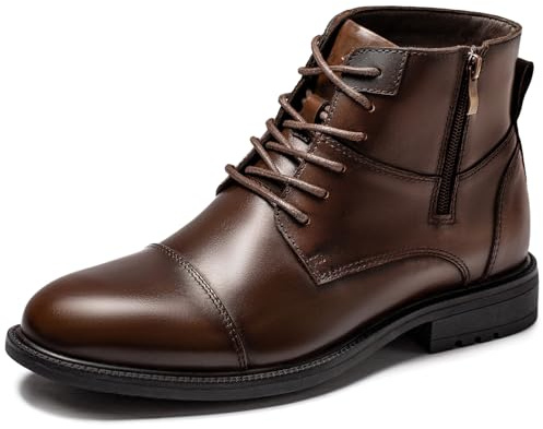 Holy dove Herren Sneaker Boot Mid-Top Casual Oxford Stiefeletten für Männer Premium Leder Obermaterial Stilvolle Mode Sportschuhe Ganztägige Komfort Schuhe