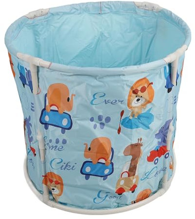 Luocute Vasca da Bagno Pieghevole, Vasca da Bagno Portatile, Vasca da Bagno per Ispessimento del Box Doccia, Conservazione del Calore, Aspetto Carino, Salvaspazio, Versatile, Vasca da