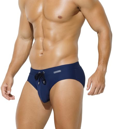 Mauro Kane Men's Swimming Trunks Briefs Quick Dry Bikini Solid Swimwear