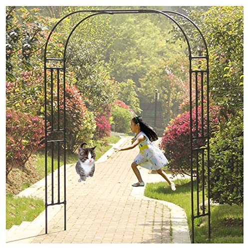 Metall-Gartenbogen im Garten und im Freien, robuster, langlebiger Rosenbogen aus Röhrenform für Kletterpflanzen, Stützbogen als Dekoration