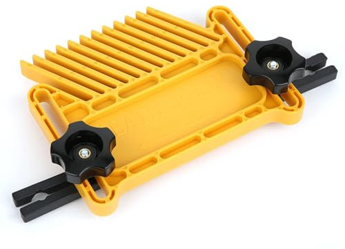 KIUGOP Federbrett für Frästisch, Featherboards Druckkamm Nut und Federbretter Doppel Federbrettern, für Tischkreissägen Bandsägen Frästische Zäune Holzbearbeitungswerkzeug,Gelb