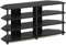 Furinno Econ Easy Assembly 4-Tier Corner TV Stand for TV up to 55-Inch, Blackwood/Black