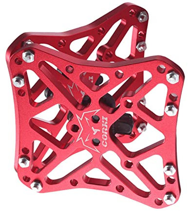 Qianly Fahrrad Klickpedal Adapter für SPD Und Look Keo, rot