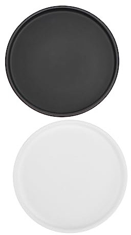 Milisten 2 Stück Pflanzentablett-topfsockel Keramik-blumentopf-zubehör Mit Wasserschale Schwarz Zur Verwendung