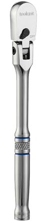 toolant 1/4“ Drive 90 Tooth Compact Flex Head Socket Ratchet Wrench (1/4,7 inch length)