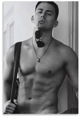 CJianqiang Leinwandposter Schauspieler Channing Tatum, Leinwandkunst-Poster, Wanddekoration, Gemälde, Schlafzimmer, Gemälde, Wohnzimmer, Poster, moderne Heimdekoration, Poster, 30 x 45 cm,