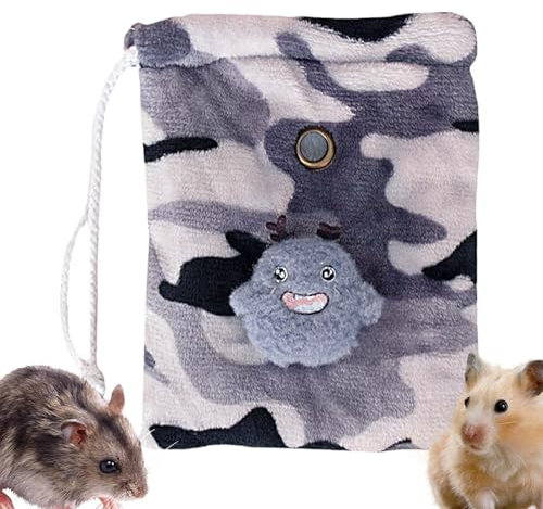 Nbbwwu Hamster Snuggle Sack,Hamster Warm Bed | Small Squirrel Sleeping Pouch Flannel Warm Mice Chinchilla Snakes Nest