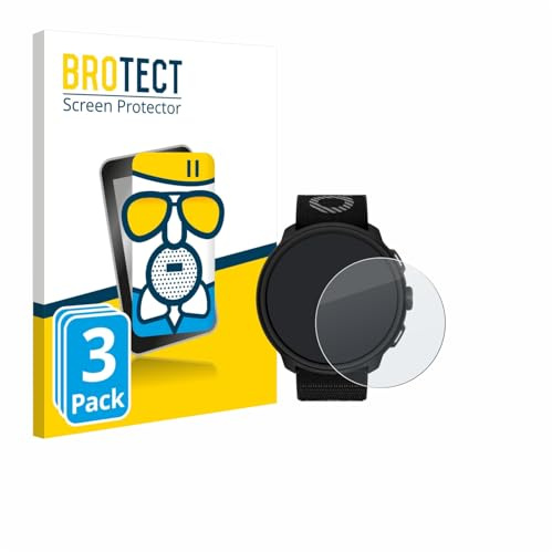 BROTECT Schutzglas für Suunto Run | 3 Stück Entspiegelnder Displayschutz Made in Germany Schutzfolie Matt Kratzfest 9H Anti-Fingerprint Einfache Montage