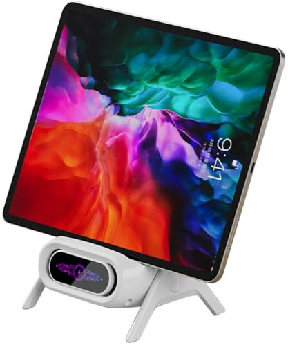 Wireless Charger, 15W Magnetic Fast Charging Stand, 3.94x3.7x5.47 inches Mobile Phone Holder, Desktop Charging Dock for Smartphones with Adjustable Viewing Angle