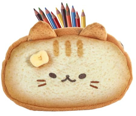 Trousse Mignonne Sac en Peluche Cartoon Esthétique à Zip | Trousse e Sac À Dos Organisateur Peluche Cartoon Mignon Pour École Université Maternelle Filles Garçons