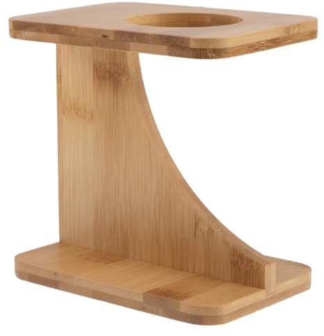 BESPORTBLE Trinkhornständer Aus Holz Rustikaler Wikingerhornständer Für Mittelalterliche Hornbecher Stabiler Hornbecher-Präsentationsständer Für Zuhause Büro Und Partys