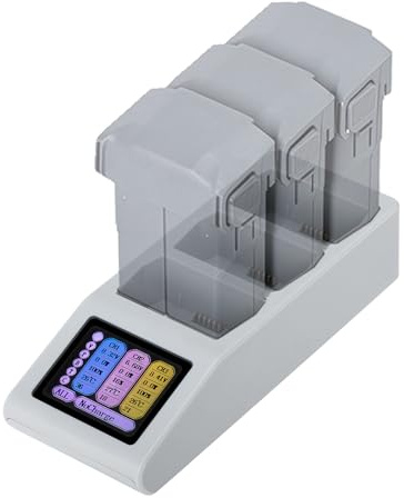 65W Akku Ladestation für DJI Mini 5 Pro Zubehör, PD Schnellladenabe LCD-Anzeige Akku Ladegerät Intelligent USB-C Ladehub Kompatibel mit DJI Mini 4 Pro/3 Pro/3 Drohne Zubehör