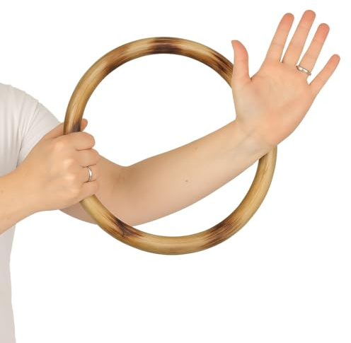 BAY Tsun Siu Lum Wing Chun Rattan Ring 22 cm Branding Muster Wing Tsun, Tai Chi, Kung Fu, Chsiao, Übungsring Trainingsring Holz Rattanring Hoop