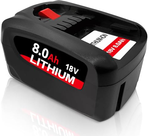 1PCS 8000mAh Ersatzakku für Bosch akku 18V PBA, Kompatibel mit Bosch 18V Green Werkzeugen Haus und Garden18V System, Ersatz für Gardena18V