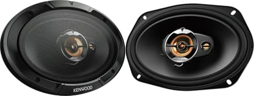 Kenwood KFC-S6977EX Serie Stage Sound, Altavoces para Auto 6x9” 3 vías, 500 W Pico, 80 W RMS, 4 ohmios, Tweeter 50 mm y supertweeter 12 mm, Rejillas, 2 Unidades