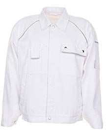 Planam Größe 56 Herren Canvas 320 Bundjacke reinweiß Modell 2112