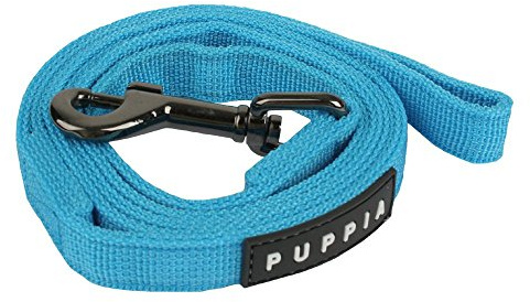 Puppia Nylon Lead Soft Dog Collar, Medium, Skyblue