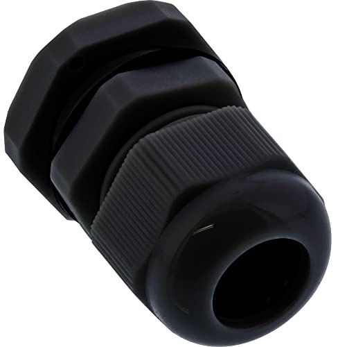 InLine 44010B 10er Pack Kabeldurchführung PG 7 Nylon IP68 3,5-6mm, schwarz