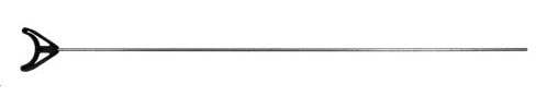 Dinsmores Economy Steel and Plastic U Complete Rod Rest - Silver, 30 Inch