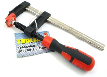 Toolzone 150mm X 50m Soft Grip F Clamp