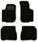 Bär-AfC Auto Fußmatten Ideal passend für Skoda Octavia 1 1U 1996-2010, Autoteppiche Nadelvlies Schwarz, Rand Kettelung Schwarz, Trittschutz Kunststoff, Set 4-teilig, SK03503