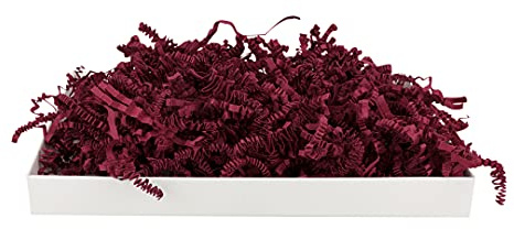 SizzlePak Burgunder, weinrotes Füllmaterial und Polsterpapier, Geschenk-Verpackungen, Deko, Geburtstag, Weihnachten - 1 kg