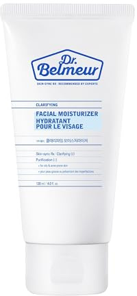 Dr. Belmeur Clarifying Facial Moisturizer-Hydrating Light Face Moisturiser, Optimal Oil-water Balance Fast-absorbed Facial Cream, Skin-friendly, Acne Prone Moisturizer, Korean Skincare 120ml