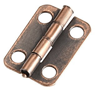 sourcing map 30Stücke Scharnier Schmuck Fall Holzkiste Beschläge Antike Bronze 0,6