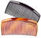 Fodattm 4PCS Black and Brown Hair Side Comb with Teeth French Hair Accessories Hair Clip Clamp for Women Men (4 inches - 29 teeth)