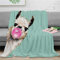 QNWLKJ Kuscheldecke Bubble Gum Sneaky Lama In Grün Warme Mikrofaser Weiche Blanket 150X200Cm